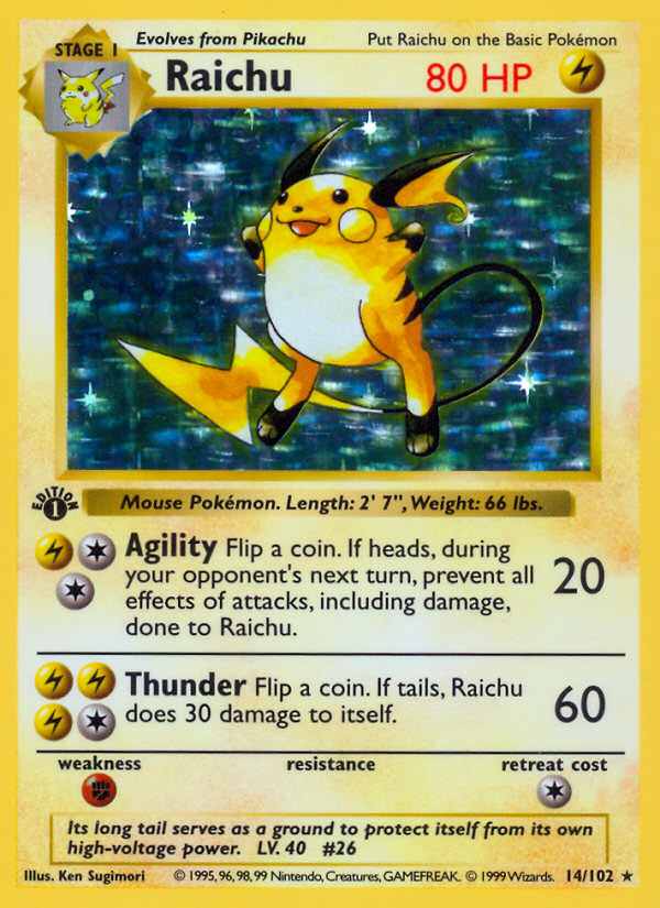 Raichu Vending Sheet Single — Vending Series 1 raw Pokémon card listed on NMR